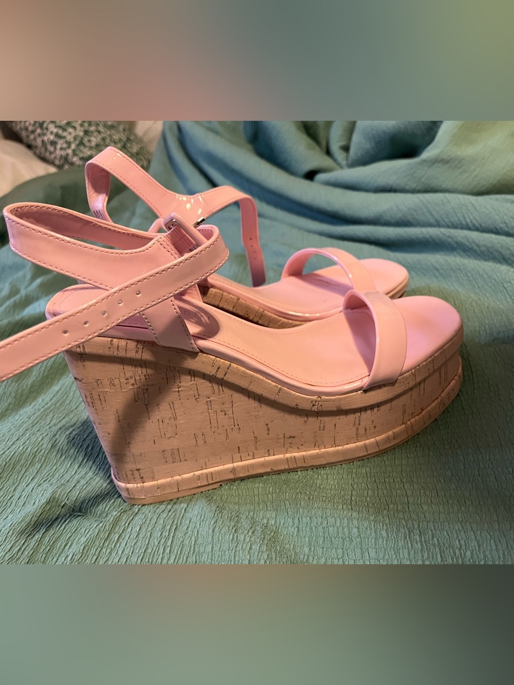 Pink Wedge Sandals